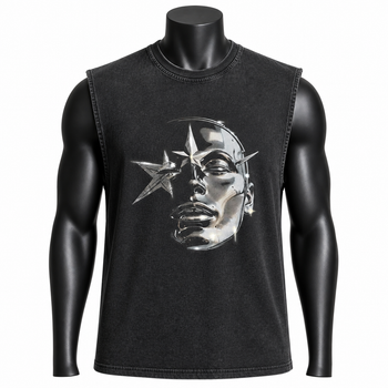 Custom Sleeveless Graphic Tank Top Manufacturer | Premium Streetwear Muscle Shirt Supplier | OEM & ODM Clothing Apparel - Monarchic Industry - Pakistan