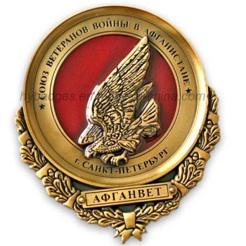 3D High-Grade Delicate Gold Plated Badge (GZHY-BADGE-009) Test SGS Color Gold MOQ 100PCS Material Metal Trademark HEYI Usage Souvenirs - Boluo County New Win Hardware Products Co., Ltd. - China