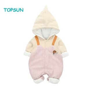 Baby Cotton Romper All in One Hooded Snowsuit Winter Warm Outfits Garment - XIAMEN TOPSUN APPAREL CO., LTD. - China