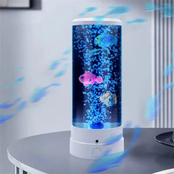 Christmas Decoration Night Light Moving Fish Aquarium Lava Lamp Bubble Gift Lighting - KONG SENG LTD - China