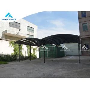 Outdoor Waterproof Arched Roof Aluminium Double Metal Frame Parts Garages Canopies Carports - Guangdong Huixin Metal Products Co., Ltd. - China