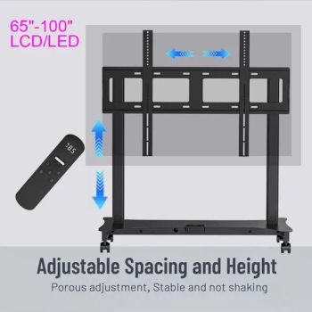 Smart Mobile TV Stand with Long Range Mounts for Heavy Tvs MOQ 1 PCS Type Stand Angle Fixed Speed 25mm/S Style Modern Origin China - Hangzhou Contuo Smart Home Technology Co., Ltd. - China