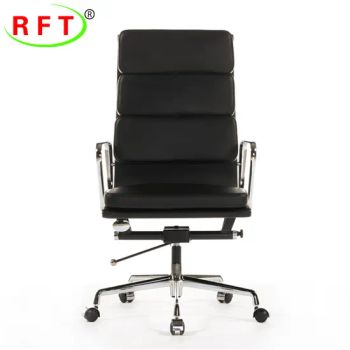 High Back Leather Ergonomic Boss Manager Computer Executive Ergonomic Office Chair - FOSHAN AH FAN TI FURNITURE CO.,LTD - China