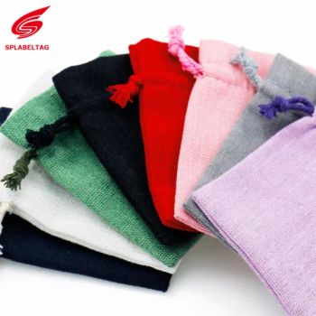 8 Cm X 10 Cm Cotton Linen Small Drawstring Gift Bags Jewellery Pouches High Quality Wholesale - Guangzhou Shangpin Clothing Accessories Co., Ltd. - China