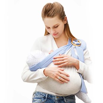 Baby Wrap Ring Sling Carrier Stretchy Baby Sling Wraps with Detachable Rings - PUYANG SELFAIDING INDUSTRIAL CO., LTD. - China