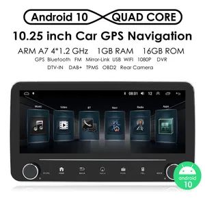 Cross Border Intelligent Vehicle 10 25 Inch Single Ingot Android Universal Machine Navigator All in One Vehicle MP5 Player - Guangzhou Racingter Technology Limited - China