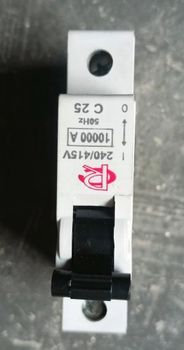 C25 RC Electric India  Single Pole MCB Switch Voltage Type AC Frequency 50 Hz Warranty 1 Years Number Of Poles 1 Phase Single - RC Electric India - India