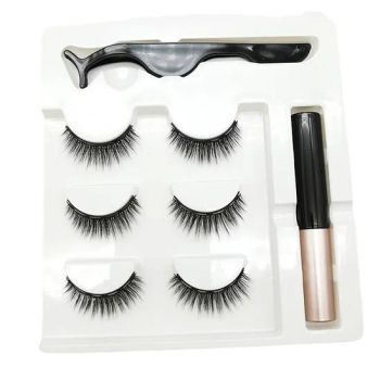 Wholesale Magnetic Glue Free Soft Three Pairs of Fake Eyelashes - Good Seller Co., Ltd. - China