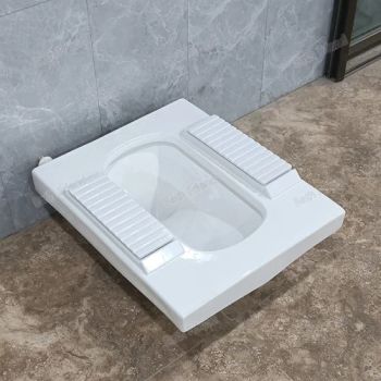 Brand New Automatic Flushing Wc Squatting Pan Wc Bathroom Ceramic Tankless Squat Toilet - Chaozhou Chaoan Bath Friend Sanitary Ware Co., Ltd. - China