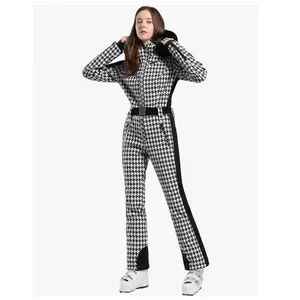 Japanese Ladies Popular Houndstooth Print Ski Suit Fashion Skating Clothing - Shanghai Huge Choice Apparel Co., Ltd - China