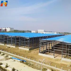 Easy Installiation Metal Frame Storage Shed Prefabricated Steel Structure Warehouse with Roof Trusses - Qingdao Hairun Intelligent Technology Co., Ltd. - China