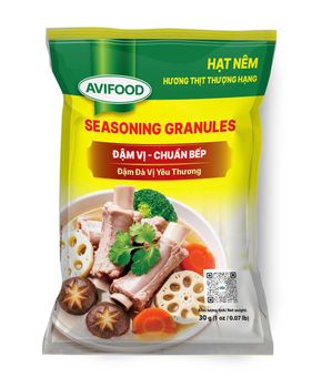 AVIFOOD SEASONING GRANULES Form Shredded Delivery Form Bag, Sacks Flavour Salty, Sour, Sweet Features Gluten-Free, Organic from AVIFOOD INTERNATIONAL FOOD JOIN STOCK COMPANY AVIFOOD SEASONING GRANULES Form Shredded Delivery Form Bag, Sacks Flavour Salty, Sour, Sweet Features Gluten-Free, Organic - AVIFOOD INTERNATIONAL FOOD JOIN STOCK COMPANY - Vietnam