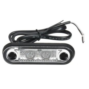 1 PCS 12 24V LED Waterproof Side Marker Clear Smoke Lens White Red Amber Green Blue Indicator for Scania Volvo Benz Mitsubishi - T-Bull Electronics Co., Limited - China