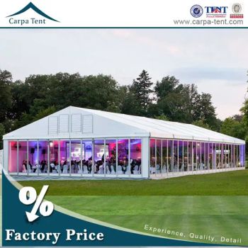 Premium Outdoor Clear Glass Wall VIP Marquee Big Event Tent with Integrated Cassette Floor for Merchandising - Guangzhou Carpa Tent Manufacturing Co., Ltd. - China