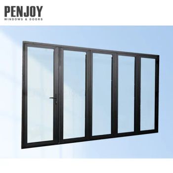 Penjoy Heavy-Duty Aluminium Australia Standard Folding Door Accordion Bi-Fold Doors Patio French Folding Doors - Hebei Penjoy Windows Doors Co., Ltd - China
