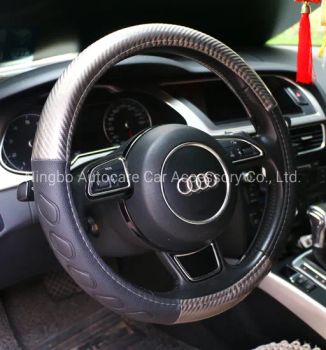PVC Car Steering Wheel Cover Leather Carbon Fiber PVC Car Steering Wheel Cover - Ningbo Autocare Car Accessory Co., Ltd. - China