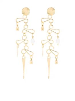 Fashion Simple Pearl Dangle Earrings Jewelry Weigh 12g Age Youth Color Gold Gender Female Trademark C&L Shape - YIWU JINYE IMPORT AND EXPORT CO., LTD - China