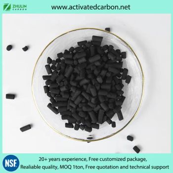 800mg/G Supply Sample 3-4mm Tar Coal-Based Activated Carbon Pellet for Purify Thermal Oil From Impurities - Zhengzhou Zhulin Activated Carbon Development Co., Ltd. - China