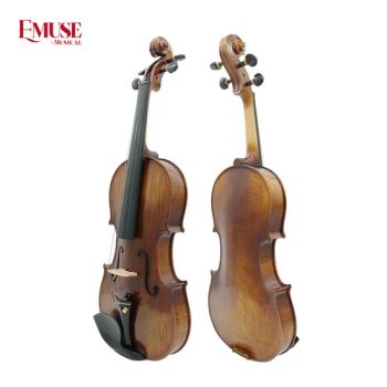 Musical Instruments Antique Brown Nature Flamed Violin Color Antique HS Code 92021000 Model NO. VNF201E Brand OEM or Emuse - Nantong Emuse Musical Instruments Co., Ltd. - China