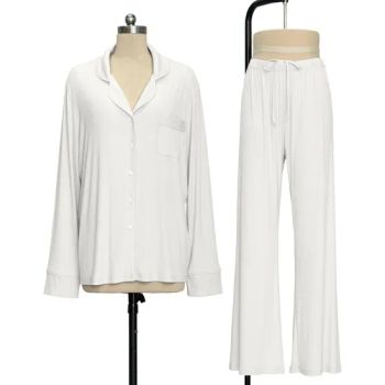 Womens Lounge Sleep Set Custom Sleepwear Pjs Ladies Pajama Set - Sichuan Sustainable Garments Co., Ltd. - China
