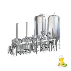 Complete 2000L 5000L Large Industrial Factory Machines Alcohol Production Equipment Beer Brewery Equipment Commercial Craft Beer Brewing Equipment - Shandong Meto Intelligent Equipment Co., Ltd. - China