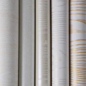 White Texture Embossed PVC Film Wood Vacuum PVC Film for Plastic Wooden Doors Membrane Door Skin PVC Decorative Film Rolls for Wall Furniture - Bergli Jiangsu New Material Technology Co., Ltd. - China