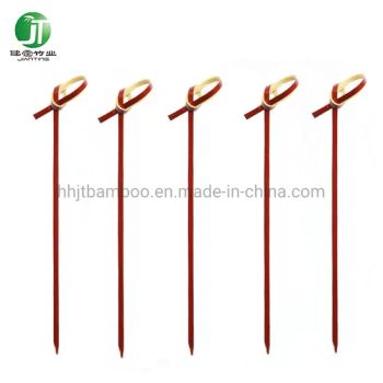 Bamboo Flower Knotted Skewers Cocktail Picks Biodegradable Cocktail Sticks - Huaihua Jianting Bamboo Co., Ltd. - China