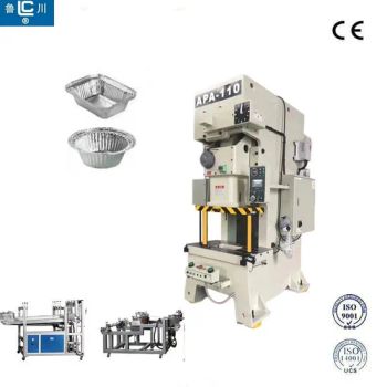 Environmental Airline Aluminium Foil Fast Food Container Production Line Aluminum Foil Box Containers Production Line for Dubai - Zibo hangyu Machinery Co., Ltd. - China