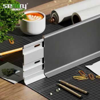 Flooring Accessories Skirting Board Aluminium Profile Kitchen Cabinet Baseboard - Foshan Shensheng Building Material Technology Co., Ltd. - China