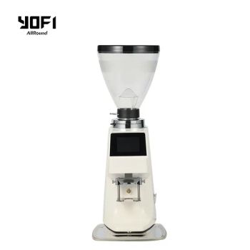 100 Fine Grinding Settings Coffee Bean Grinder 64mm Burr coffee Grinder Trademark YOFI Capacity 10-15kg/H Housing Material Aluminum - Yuyao Yongfei Electrical Appliance Co., Ltd. - China