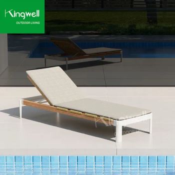 Customized Aluminum Beach Swimming Pool Furniture Chaise Lounge Chairs - Foshan Kingwell Industry Co., Ltd. - China