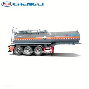 Heavy-Duty 40 Ton Tri-Axle Industrial Sulfuric Acid Transport Trailer with Stainless Steel Valves - Chengli Automobile (Wuhan) Co., Ltd - China