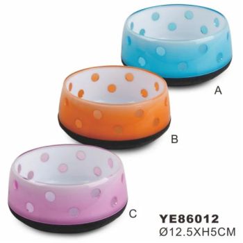 Melamine and Acrylic Jelly Like Non Slip Base Pet Food Bowl - Hangzhou Tianyuan Pet Products Co., Ltd. - China