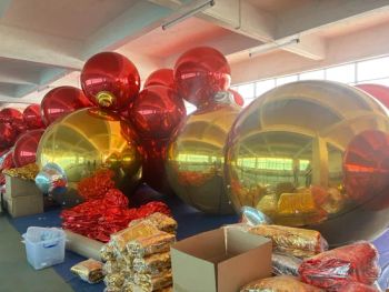 Huayue Big Shiny Inflatable Mirror Balls Christmas Events Party Decoration - Guangzhou Huayue Inflatable Products Co., Ltd. - China
