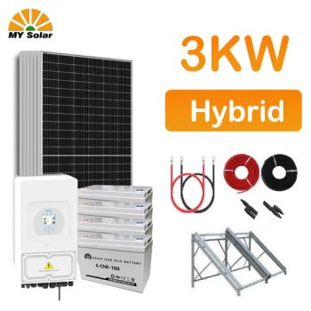 Home Use 3kw 3000W Hybrid Solar Electricity Energy Power Systems Photovoltaic Panel System - MY Solar Technology Co., Ltd. - China