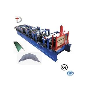 Building Materials Produce Device Equipment Metal Sheet Cap Making Machinery Roof Ridge Tiles Roll Forming Machine - Cangzhou Dixin Roll Forming Machine Co., Ltd. - China