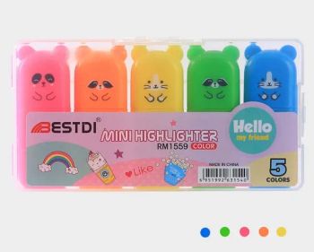 High Quality Colorful Bear Shape Students Emphasis Highlighters Set - Ningbo East Wonder Import and Export Co., Ltd - China
