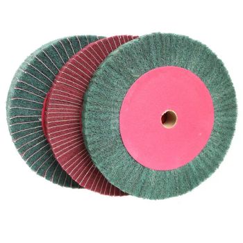 Nylon Fiber Flap Polishing Wheel Grinding Disc Non-Woven 115*22mm Scouring Pad Buffing Wheel for Angle Grinder - Hubei Zhongtai Abrasive Tools Co., Ltd. - China