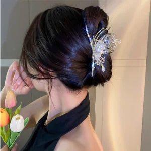 Metal Black Butterfly Clip Rhinestone Hair Claws - Ningbo General Union Co., Ltd. - China
