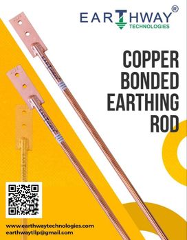 Copper Grounding Rods Material Copper Service Life Long Core Material Steel Diameter 17mm & 14mm Technique Hot Rolled Tensile Strength - Power Fast Earth Electrode - India