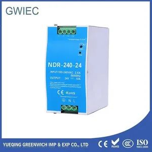 Ndr-240-24 Switching Power Supply Brand Gwiec Origin Yueqing Trademark Gwiec Certification CE HS Code 8504401990 Model NO. - Yueqing Greenwich Imp & Exp Co., Ltd. - China