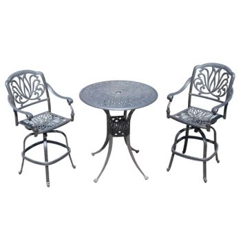 Cast Aluminum Patio Furniture Outdoor Garden Furniture Elizabeth Bar Table & Chair - Huzhou Abestcasting Metal Products Co., Ltd. - China