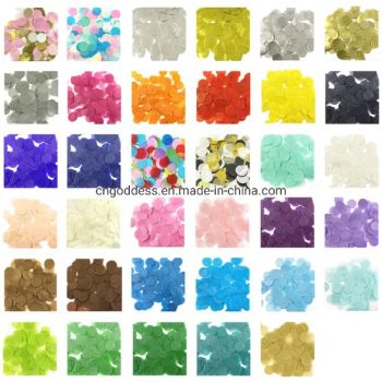 Round Tissue Confetti Circle Paper Wedding Holiday Party Decoration - Taizhou Goddess Playingcards Co., Ltd. - China