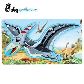 New Arrival Educational Wooden Dinosaur Jigsaw Puzzle for Children Z14157D - Lishui Zhangzhongbao Toys Co., Ltd. - China