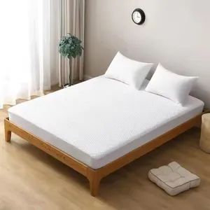 Luxury Quality Fitted Bed Sheet 100% White Cotton Zipper Fitted Bed Sheet King Size Fitted Sheets for Beds - Qingdao Yiteng Textile Co., Ltd. - China