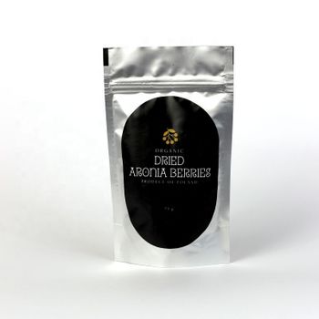 Organic Dried Aronia Berries 100g Type Dried Style Dried Taste Snack Shape Round Weight (kg) 0.1 Specification COA Shelf Life 24 - Meliseus Michal Sasin Piotr Krawczyk S.C. - Poland