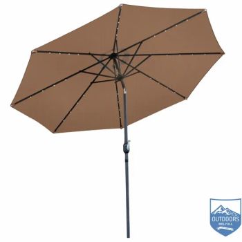 Solar LED Parasol Patio Solar Umbrella Outdoor Solar LED Lighting Parasol Umbrellas - Welfull Group Co., Ltd. - China
