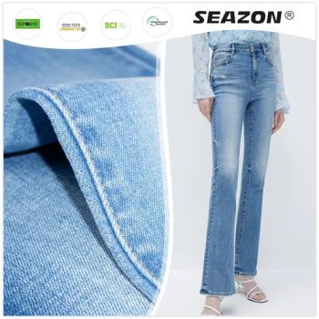 Zz1251 Jeans Fabric Repreve Recycled Regular Stretch Denim Fabric for Jeans - Foshan Seazon Textile and Garment Co., Ltd. - China