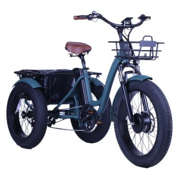 2023 New Electric Trike 3 Wheel Removable Battery Pedal Assist 500W Fat Tire Electric Cargo Bike - Changzhou Merry Ebike Co., Ltd. - China