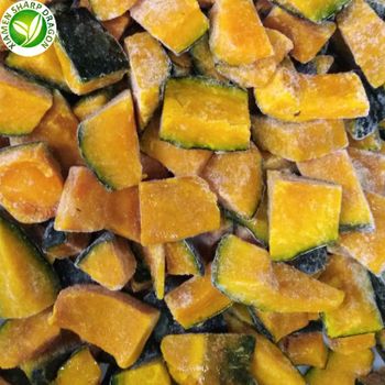 IQF Wholesale Bulk Frozen Organic Healthy Fresh Peeled Pumpkin Dice Slice Sliced Chunk Diced Block Cubes Cuts Freezing Organic - Xiamen Sharp Dragon International Trading Co.,Ltd - China